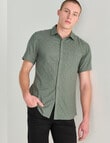 Tarnish Layer Dotted Short Sleeve Shirt, Khaki product photo View 05 S