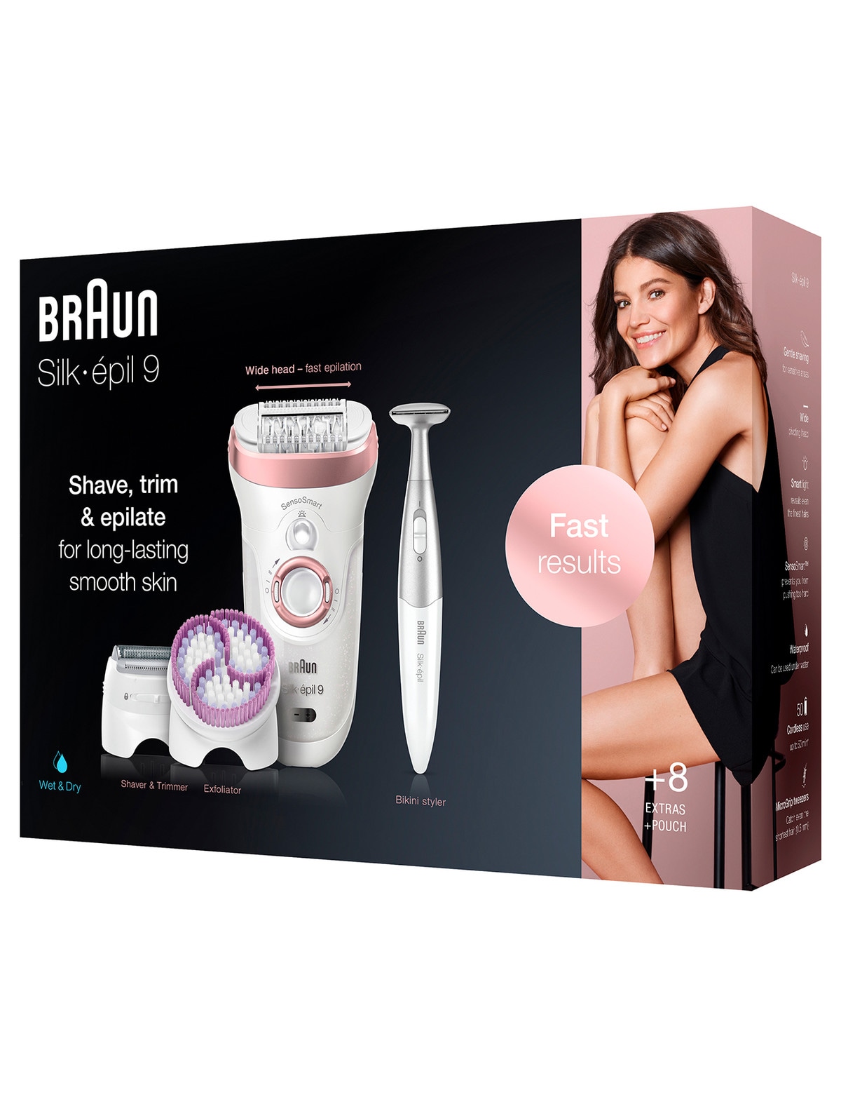 Braun, Silk-Epil 9 Skin Spa Senso Smart