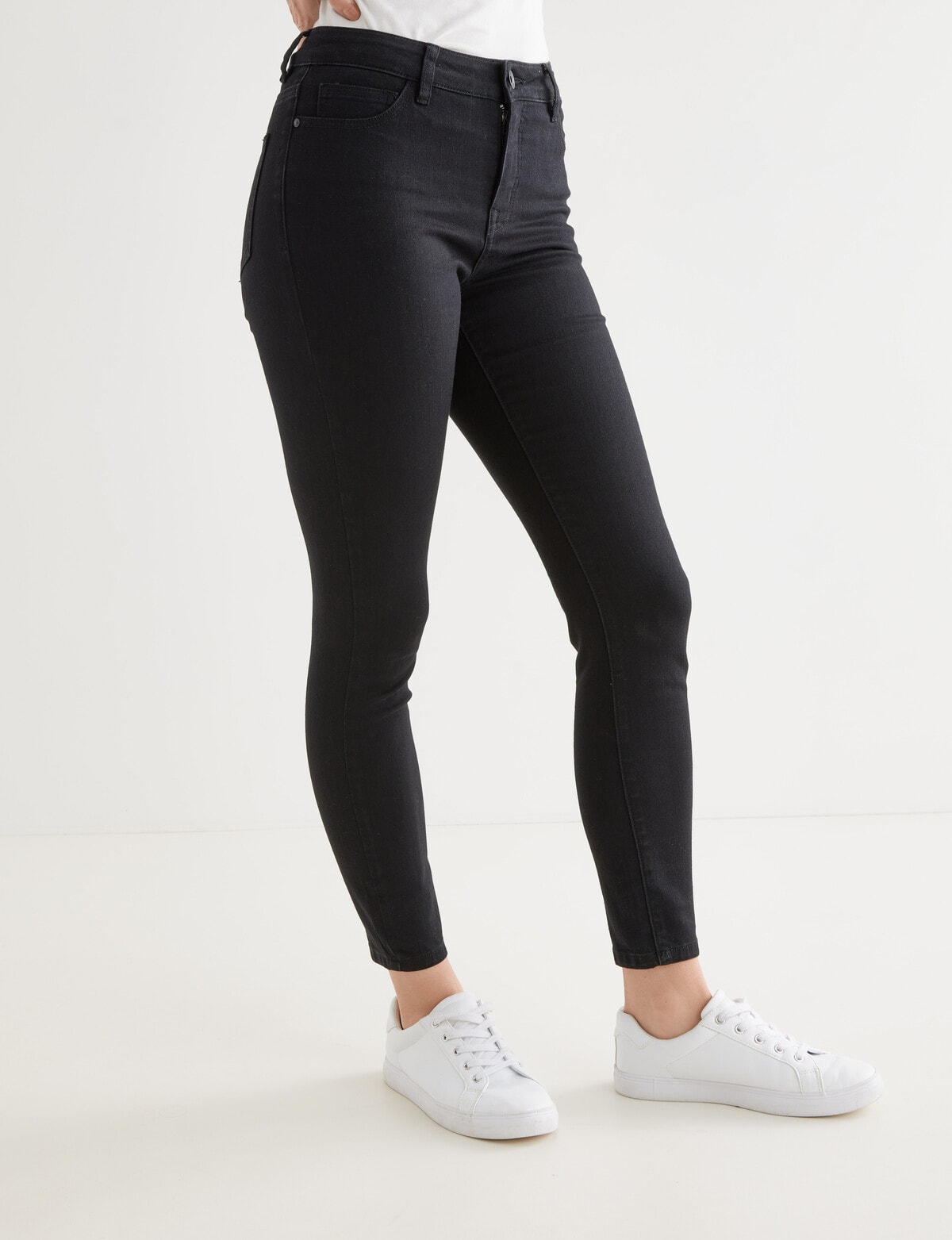1826 Jeans BR- Republic Womens Plus Size Black Denim Jeans Stretch Slim Fit  Pants