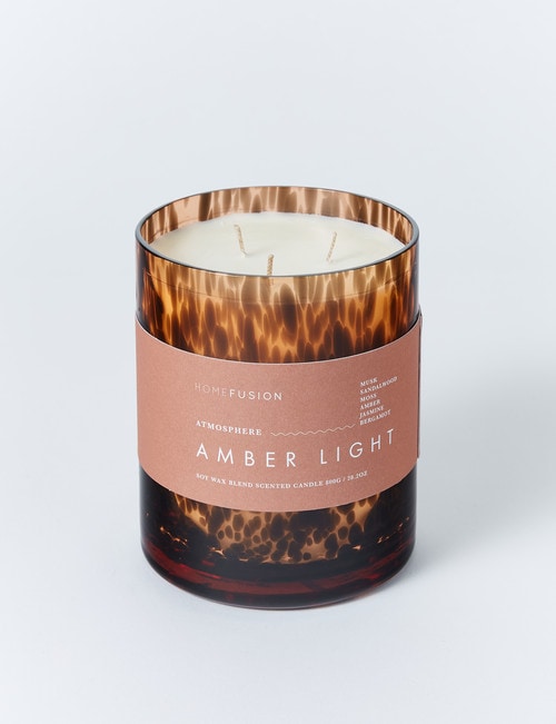 Home Fusion Atmosphere Amber Light Candle, 800g - Candles & Home Fragrance