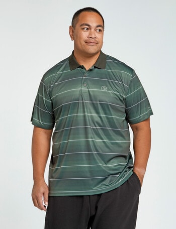 Gym Equipment King S King Stripe Polo, Khaki product photo