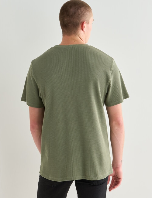 Tarnish Waffle Tee, Khaki product photo View 02 L