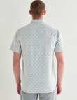 Tarnish Layer Dotted Short Sleeve Shirt, White product photo View 02 S