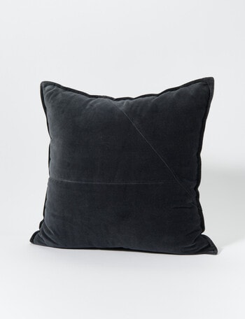 M&Co Valencia Velvet Cushion, Iron product photo