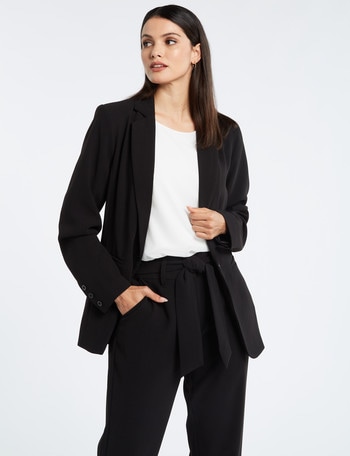 Oliver Black Longline Blazer, Black product photo