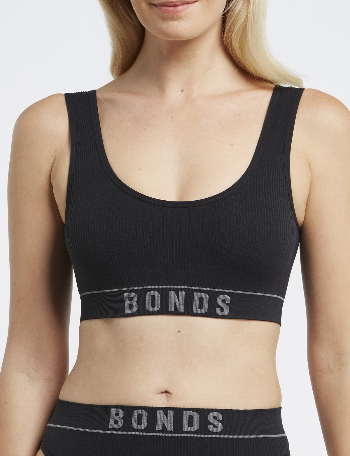 Bonds Retro Rib Scoop Crop  Genevieve's Wardrobe Bras Australia