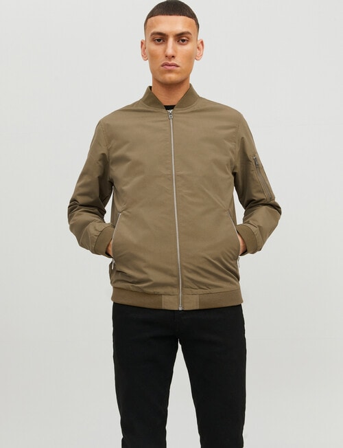 Jack & Jones Rush Noos Bomber Jacket, Dusky Green product photo