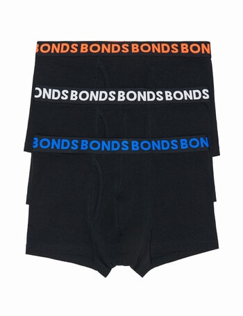 Bonds Everyday Trunk, 3-Pack, Black - Underwear