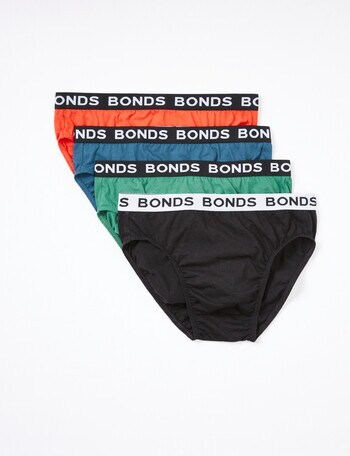Bonds Hipster Brief 5 Pack in Multi Assorted XL
