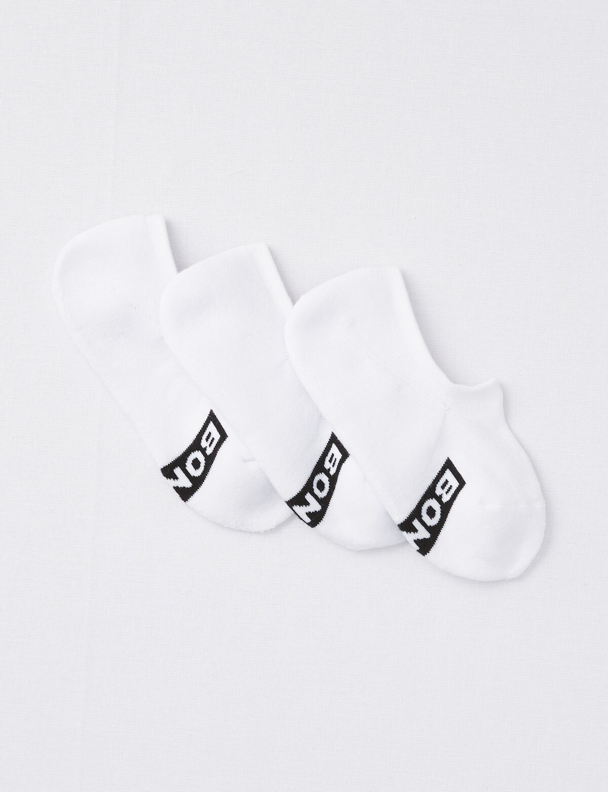 Bonds Logo Sneaker Sock, 3-Pack, White - Socks