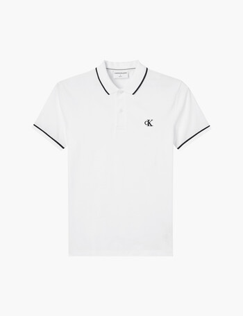 Calvin Klein Tipping Slim Polo Shirt, Black product photo