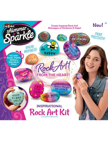 Shimmer & Sparkle Inspirational Rock Art Kit product photo
