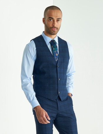 351C - Navy Suit Vest | Formal Fashions