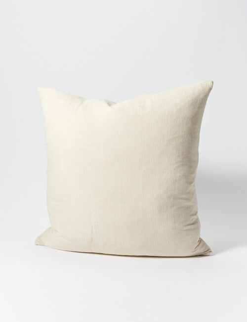 M&Co Monterey Linen Cushion Oatmeal product photo