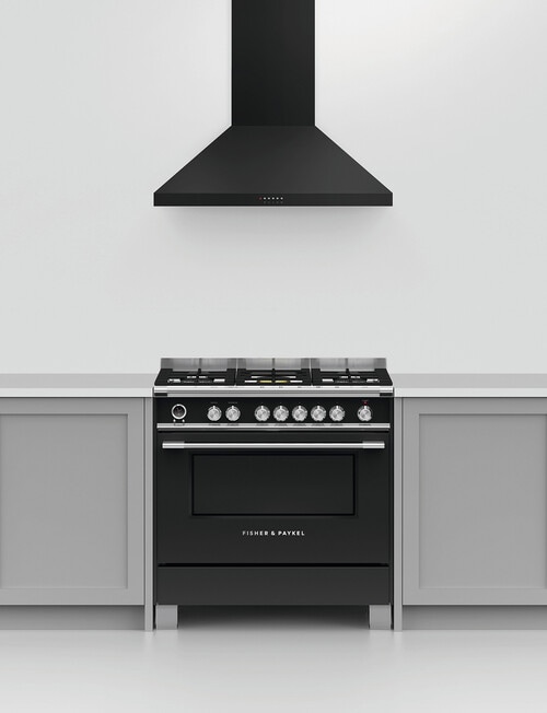 Fisher & Paykel Wall Pyramid Chimney Rangehood, Black, HC90PCB1 product photo View 05 L