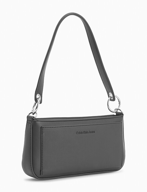 Calvin Klein Jeans SCULPTED SHOULDER BAG MONO - Handbag - fashion  black/black 