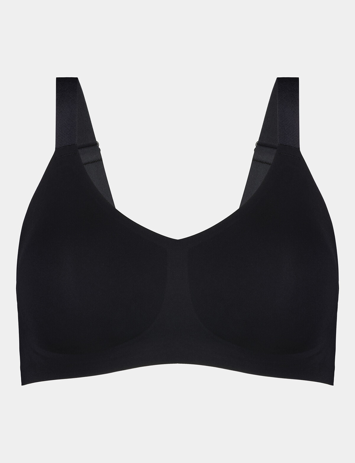 Bendon Comfit Collection Soft Cup Wire-free Plunge Bra - Black - Curvy