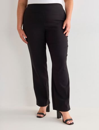 Studio Curve Straight Leg Bengaline Pant, Black product photo