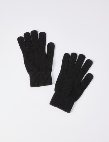 Laidlaw + Leeds Gloves, Black product photo