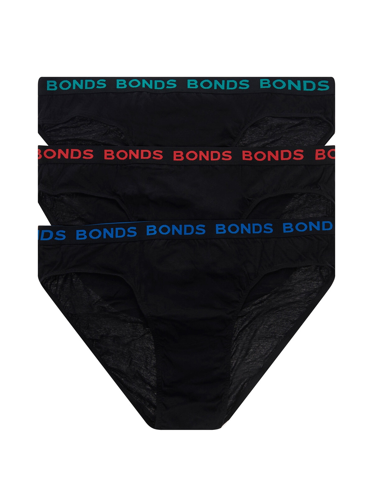 Bonds Hipster Bikini Brief 3 Pack In Black
