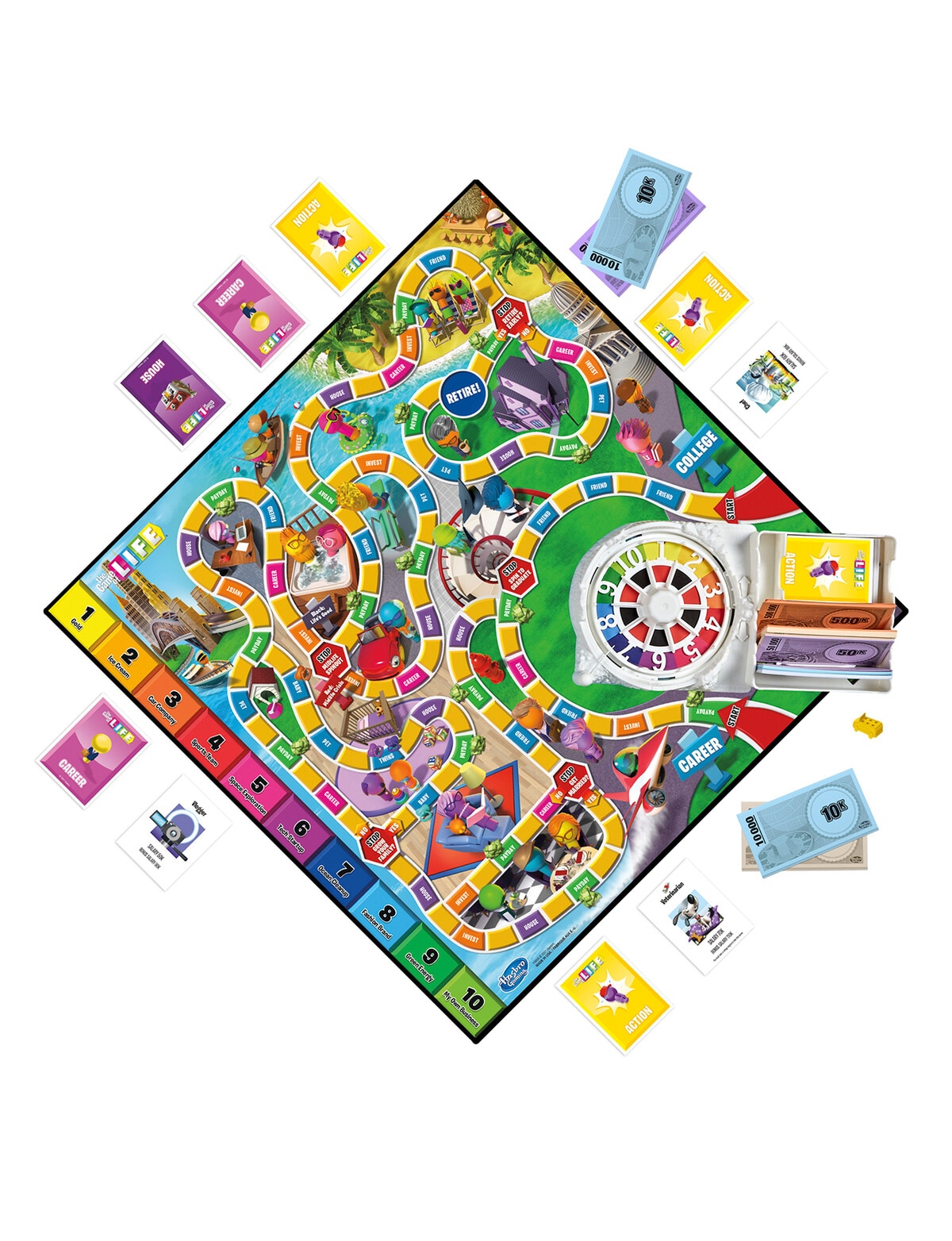  Hasbro Gaming The Game of Life Game, Family Board Game