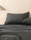 Linen House 250TC Cotton Standard Pillowcase, Charcoal product photo