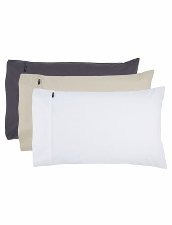Linen House 250TC Cotton King Pillowcase, Charcoal product photo