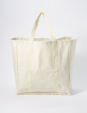Haven Essentials Fale Canvas Laundry Bag, Cream product photo