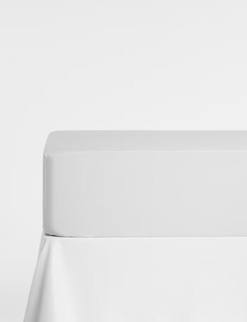 Mondo 600TC Cambridge Fitted Sheet, Platinum product photo