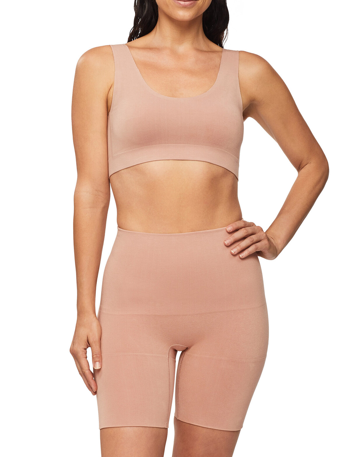 Bamboo high-waisted shaping control shorts - tummy control underwear