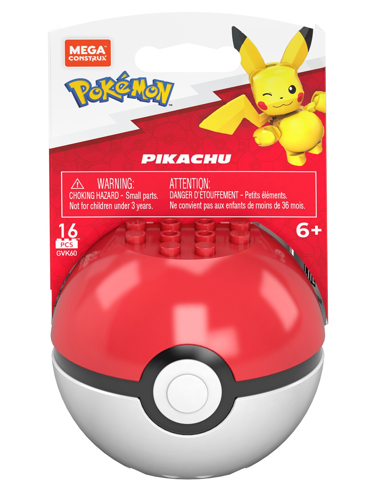 MEGA Bloks Pokémon - Kanto Poke Ball - 90 Parts » Fast Shipping