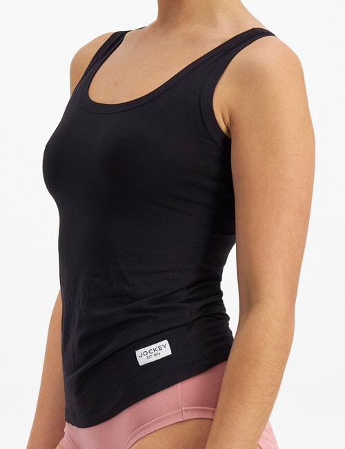 Jockey Woman Comfort Classics Bamboo Tank, Black product photo View 02 L