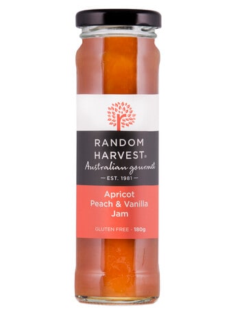 Random Harvest Apricot, Peach & Vanilla Jam, 180g product photo