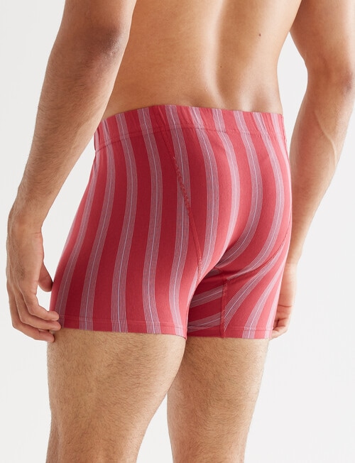 Jockey Sports Stripe Midway Trunk, Love Island & Violet Hour, Red product photo View 02 L