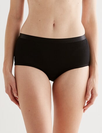 Lyric Marie Cotton Full Brief, Black, 10 - 26 product photo