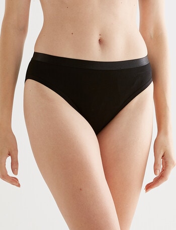 Lyric Marie Cotton Hi-Cut Brief, Black, 10 - 26 product photo