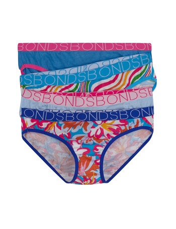 BONDS KIDS GIRLS Underwear 4 Pack Undies Briefs Size 2 3 4 6 8 10