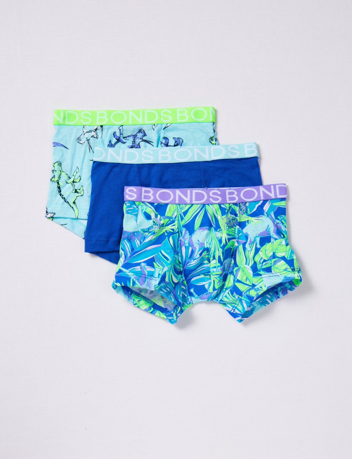 Bonds Boys' Hipster Trunks 2-Pack - Blue Multi