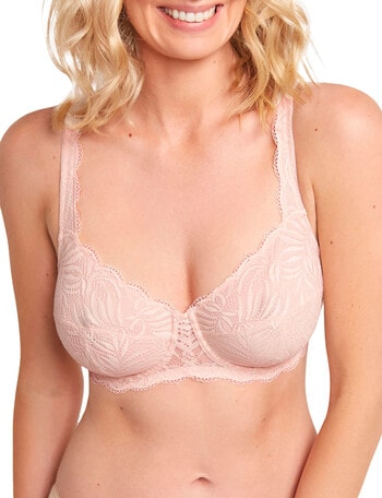 Buy Latte Nude Recycled Lace Full Cup Bra 36G, Bras