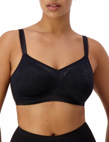 Triumph Lacy Minimiser Wirefree Bra, Black product photo