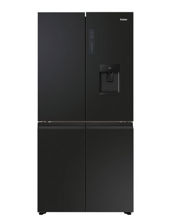 Haier 508L Quad Door Fridge Freezer with Ice & Water, Black, HRF580YPC product photo