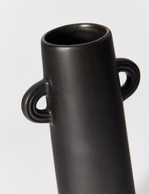 M&Co Venice Vase, 25cm, Black product photo View 02 L