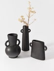 M&Co Venice Vase, 25cm, Black product photo View 03 S