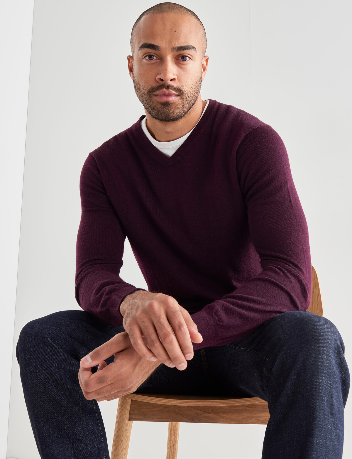 Merino V Neck Sweater