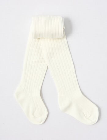 Simon De Winter Rib Tights, Ivory product photo