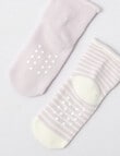 Simon De Winter Panda Terry Roll Top Socks, 2-Pack, Purple product photo View 03 S