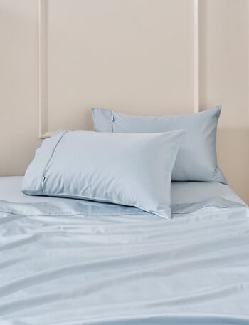Kate Reed Lowell 500TC Sateen Standard Pillowcase Pair, Blue product photo