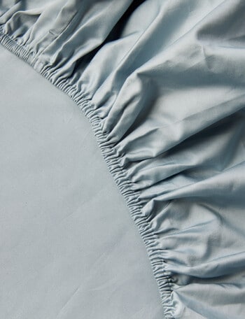 Kate Reed Lowell 500TC Sateen Fitted Sheet, 50cm Drop, Blue product photo