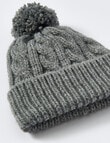 Boston + Bailey Fleece-Lined Beanie, Charcoal product photo View 02 S