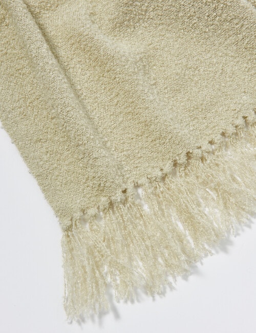 M&Co Boucle Throw Ecru product photo View 03 L